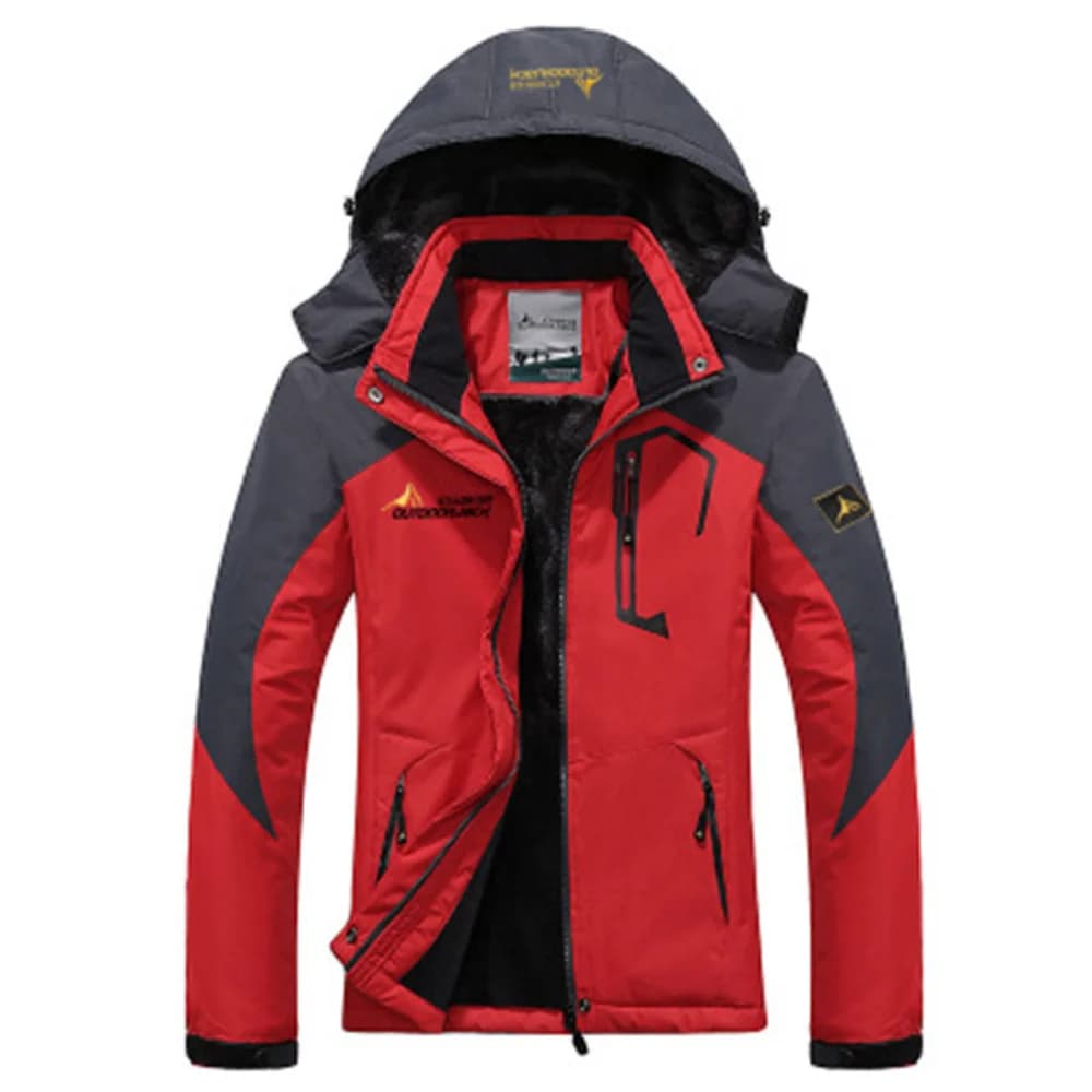 Parka d'hiver pour homme épais chaud coupe-vent fourrure militaire à capuche anorak