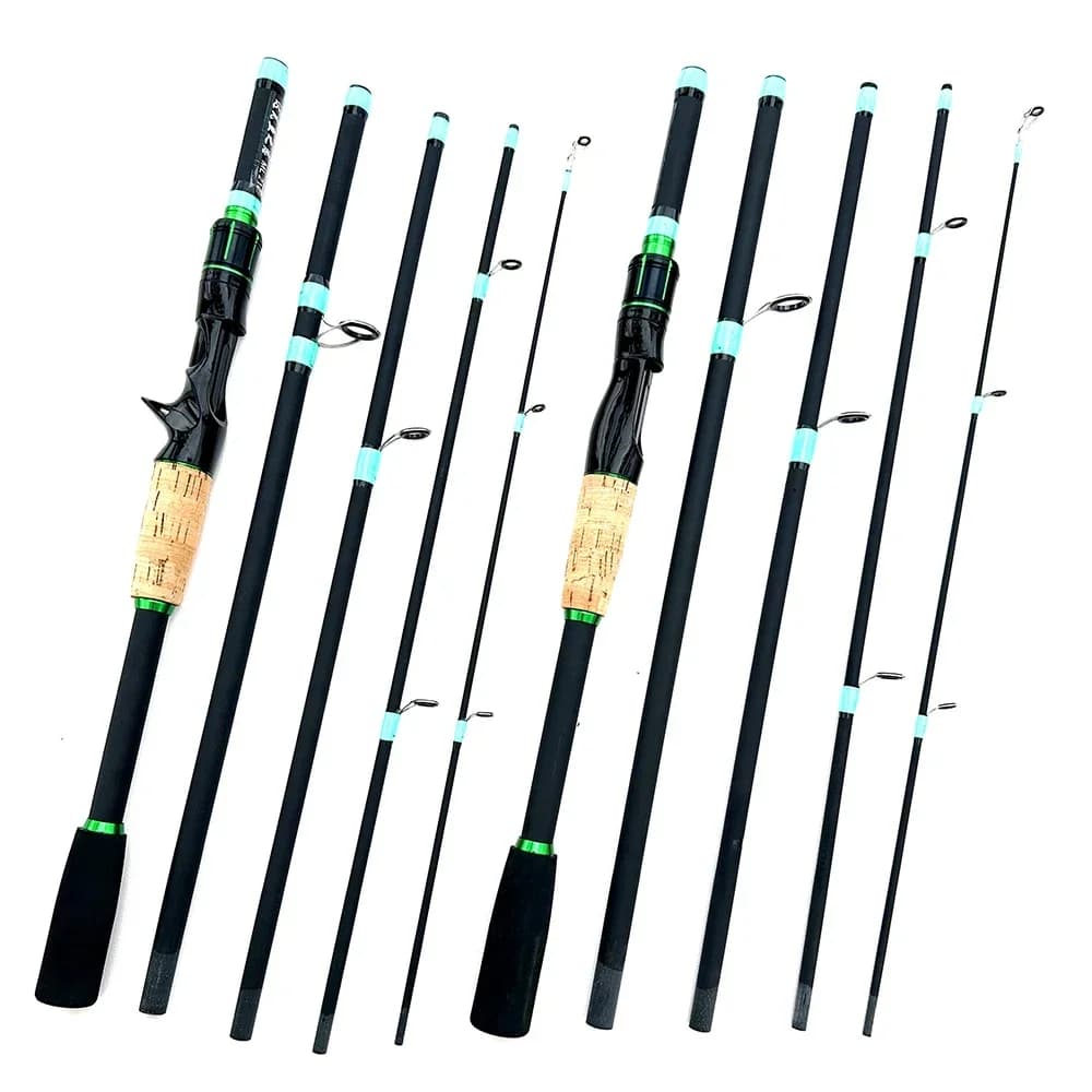 Canne à pêche casting spinning ultralégère 1.8m/2.1m pour truite et jigging avec pointe solide