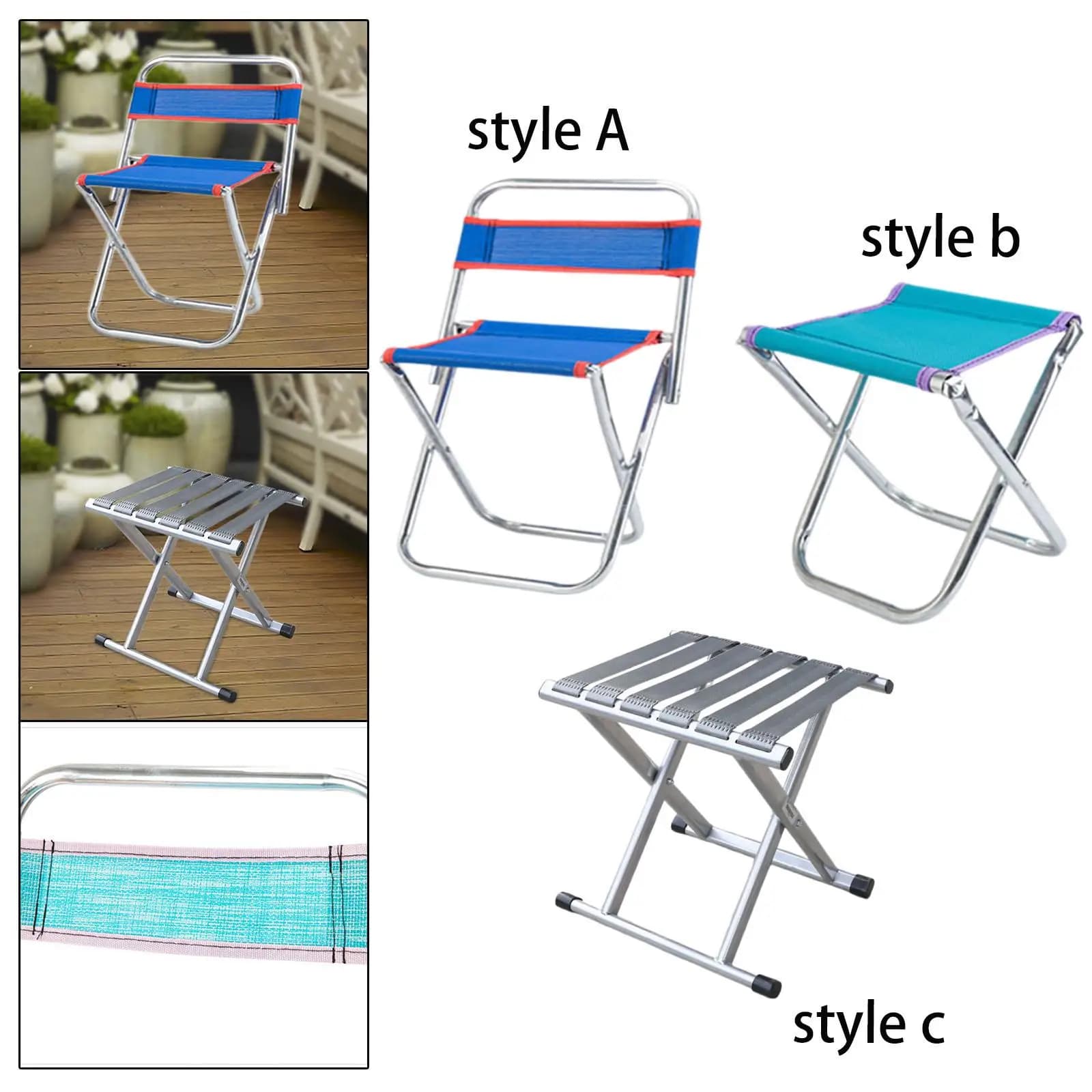 Repose-pieds pliant compact pour chaise camping pêche jardin et balcon confort supplémentaire