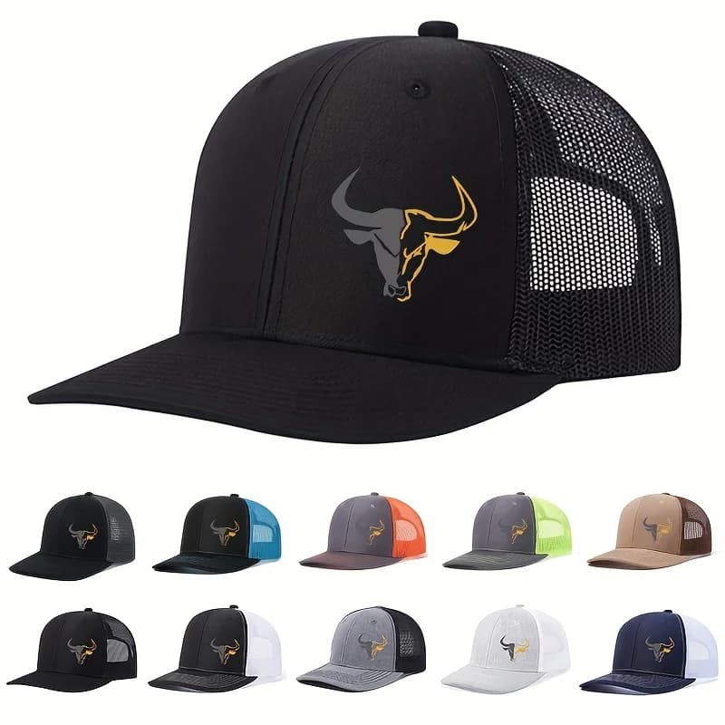 Casquette mesh tête de taureau Richardson truck driver été homme femme baseball pêche peaked caps