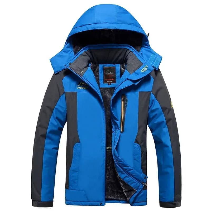 Parka homme imperméable épaisse 9XL pour pêche hivernale - Veste militaire polaire