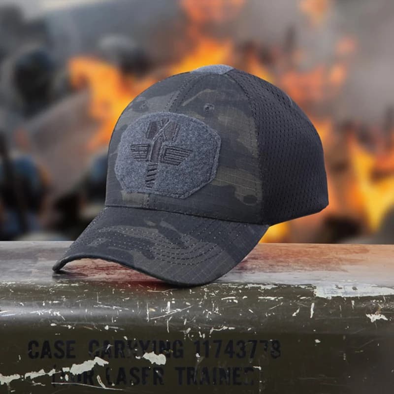 Casquette camouflage Multicam réglable pêche chasse airsoft randonnée capricorne MC