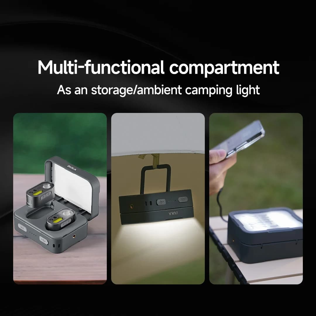 Kit lampe frontale ATuMan DUKA MH1 multifonction capteur mouvement rechargeable pêche