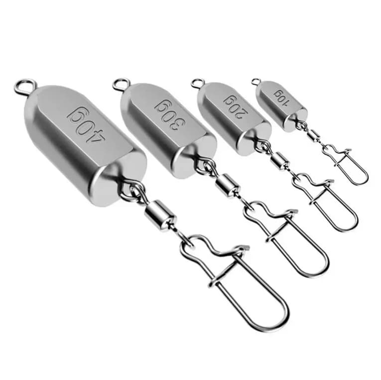 Plombs plats fond concave 8 poids différents - Plombs roadrunner pour pêche au leurre et appâts