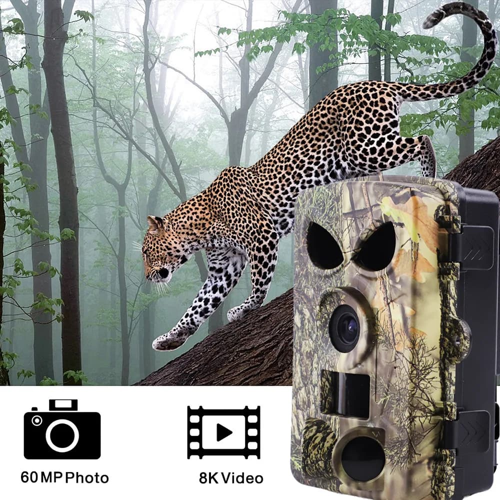 Caméra PR8000 8K 60MP étanche IP65 avec carte SIM pour observation faune française wifi