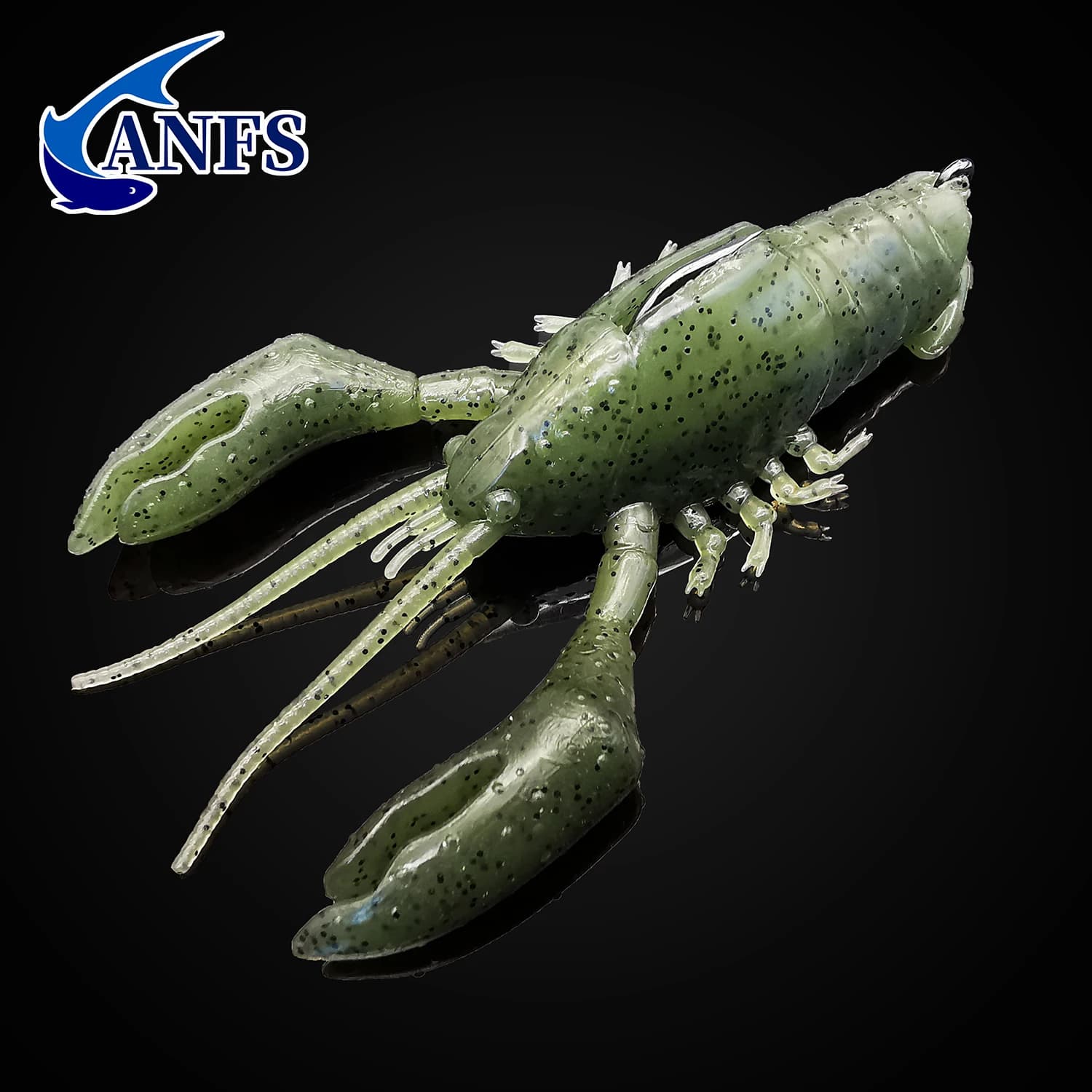 Leurre souple Craw ANFS pour pêche du black bass - Appât artificiel réaliste en forme d'écrevisse
