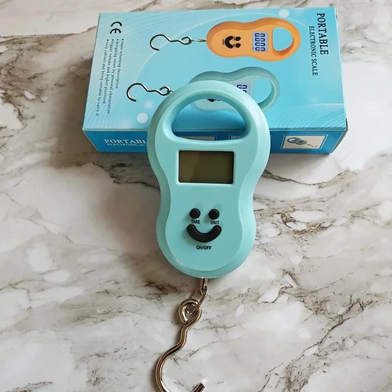 Balance digitale suspendue 50Kg précision 10g - Échelle pêche voyage cuisine compacte avec rétroéclairage LCD