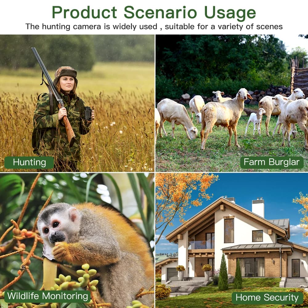 Caméra trail numérique 2G 12MP étanche MMS SMTP pour chasse surveillance faune et piégeage photo haute définition