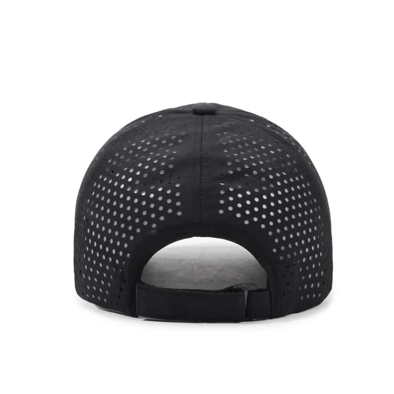 Casquette baseball mesh respirante unisexe - Léger couleur unie - Protection solaire ajustable pêche
