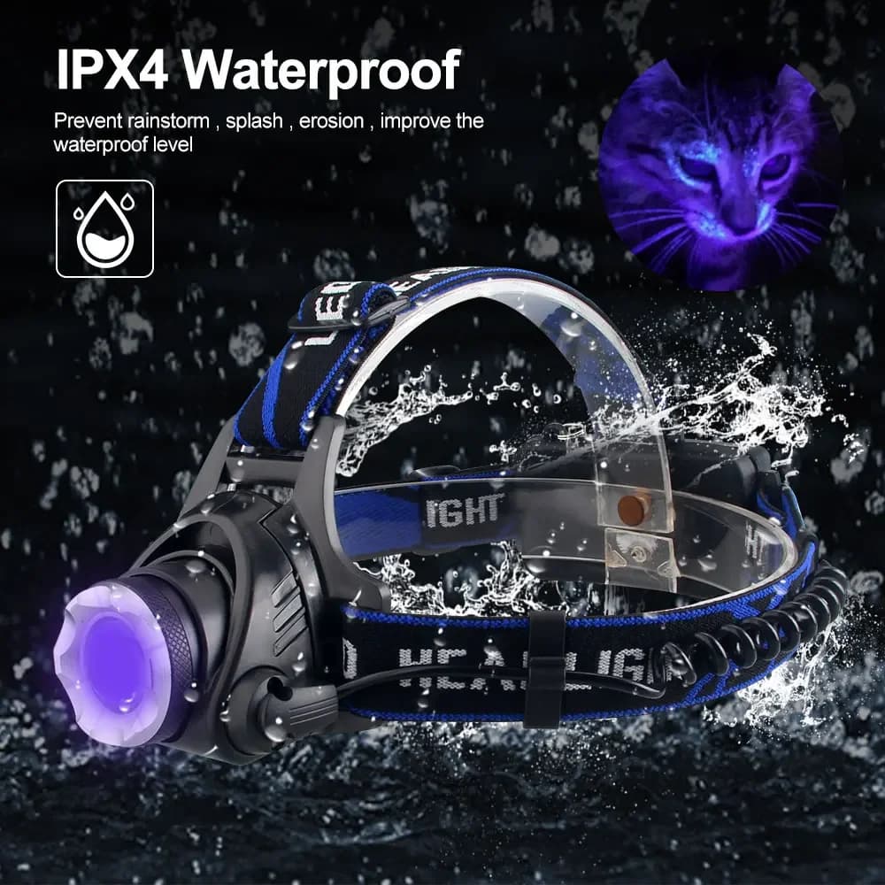 Frontale tactique XPG avec lumière rouge - Zoomable pour pêche, chasse et camping outdoor