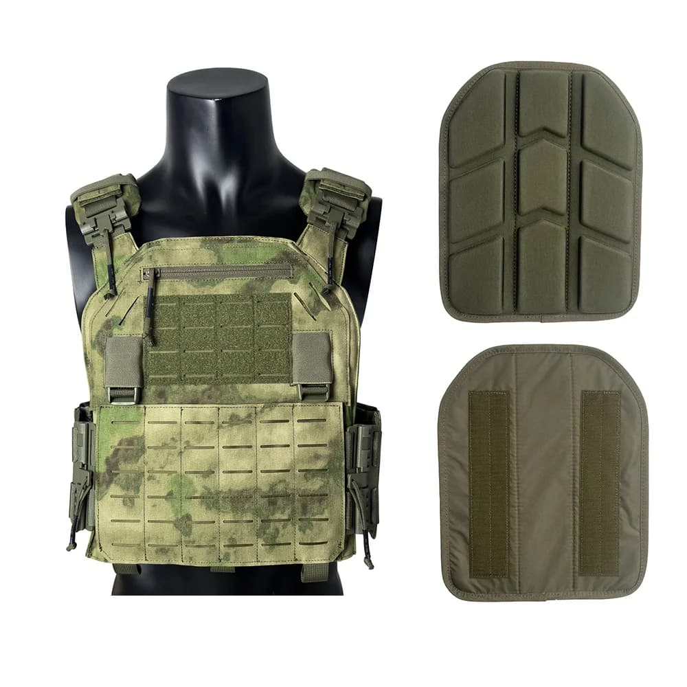 Gilet tactique multifonction nylon 1000D - Découpe laser - Remplissage EVA - LAVC modulaire pêche