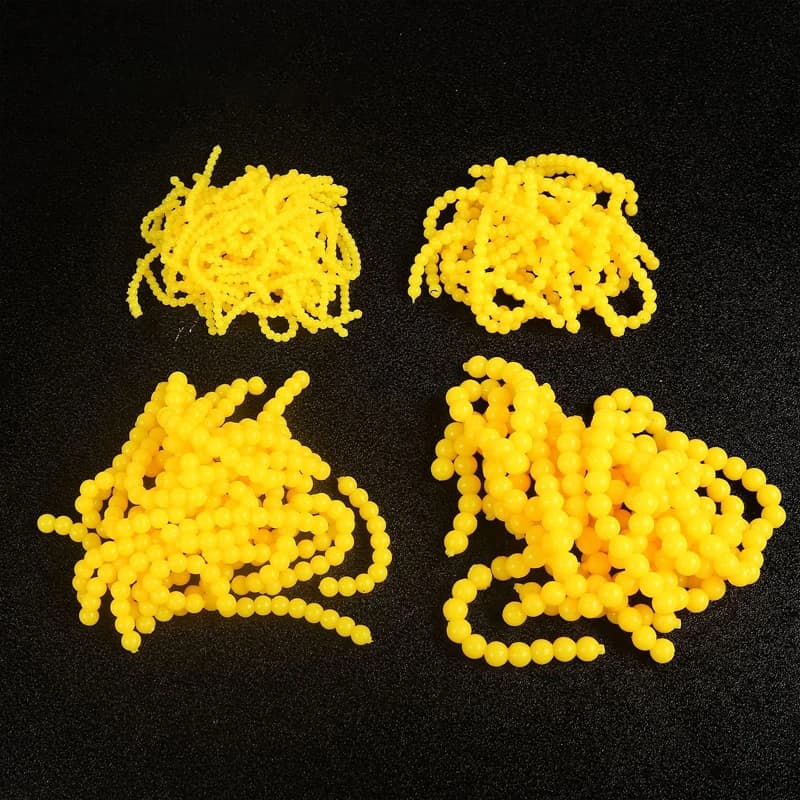 Perles de maïs flottantes silicone 2-5mm appâts artificiels pour carpe amour et montages