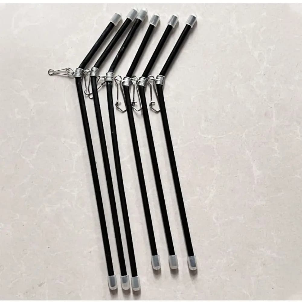 5 connecteurs anti-emmêlement pour feeder - Supports pipe balance pêche 22cm noir équipement montage