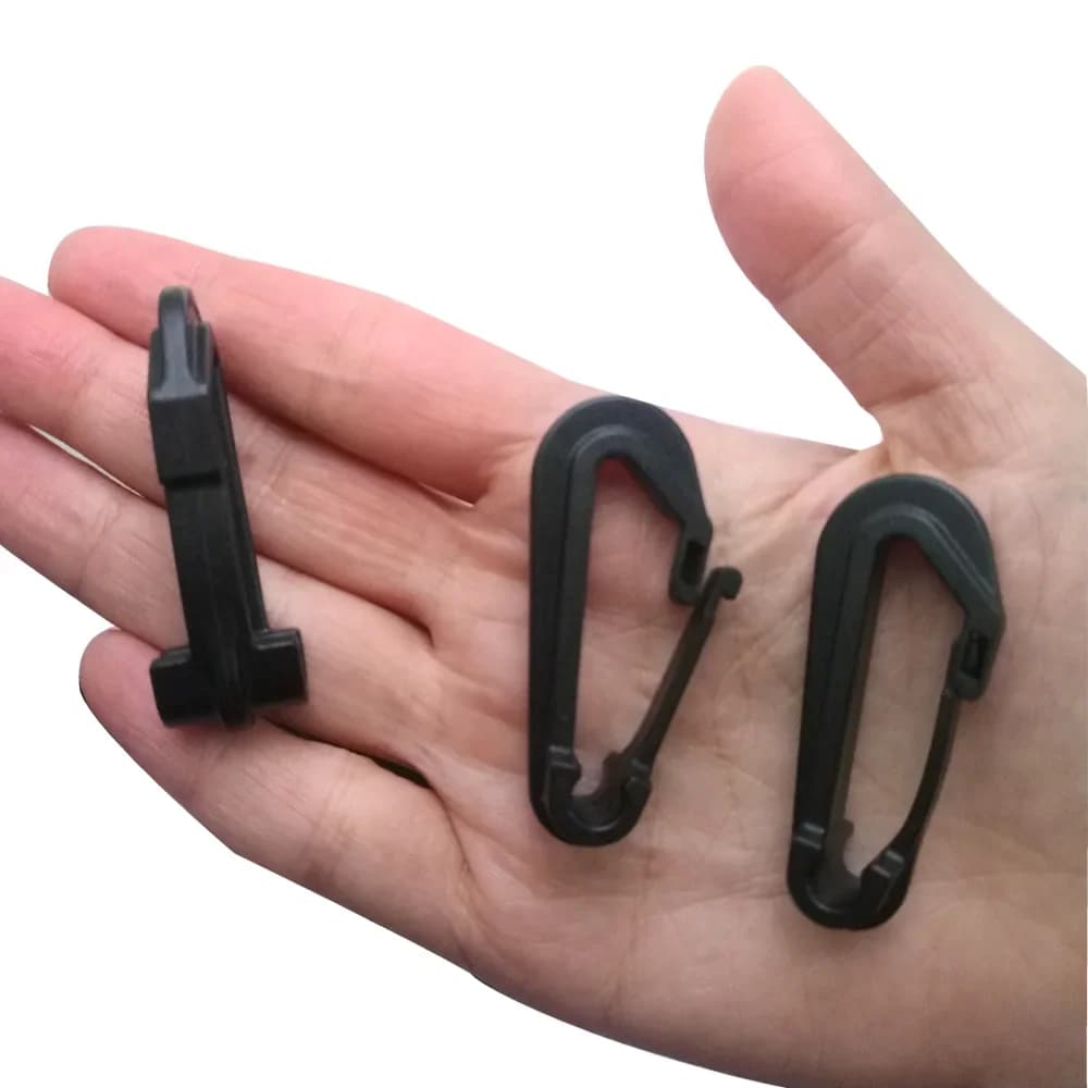 Lot de 6 ou 12 crochets corde élastique robuste - Accessoire kayak camping randonnée extérieur