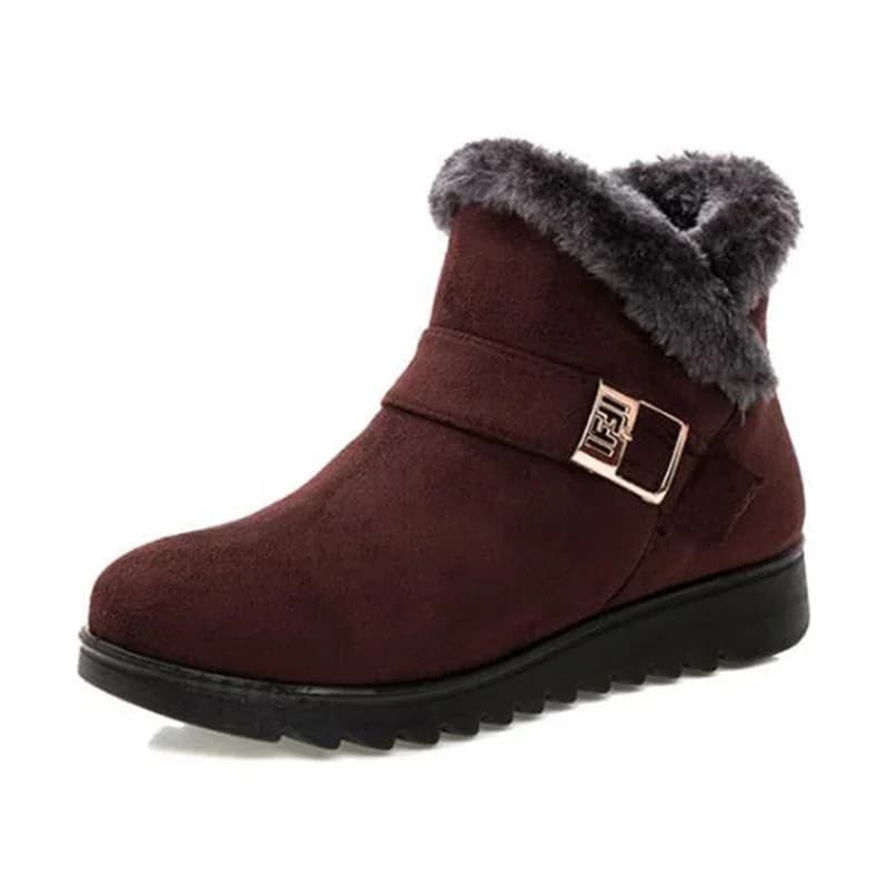 Bottes cheville fourrure synthétique femmes hiver imperméables antidérapantes chaudes pêche