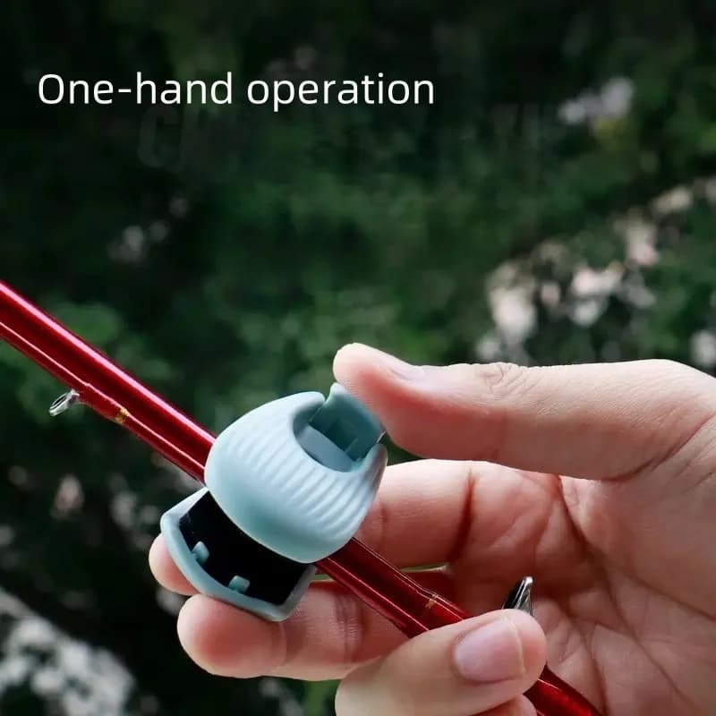 Fixation portable pour canne à pêche avec clip de serrage pour pêche plage et transport