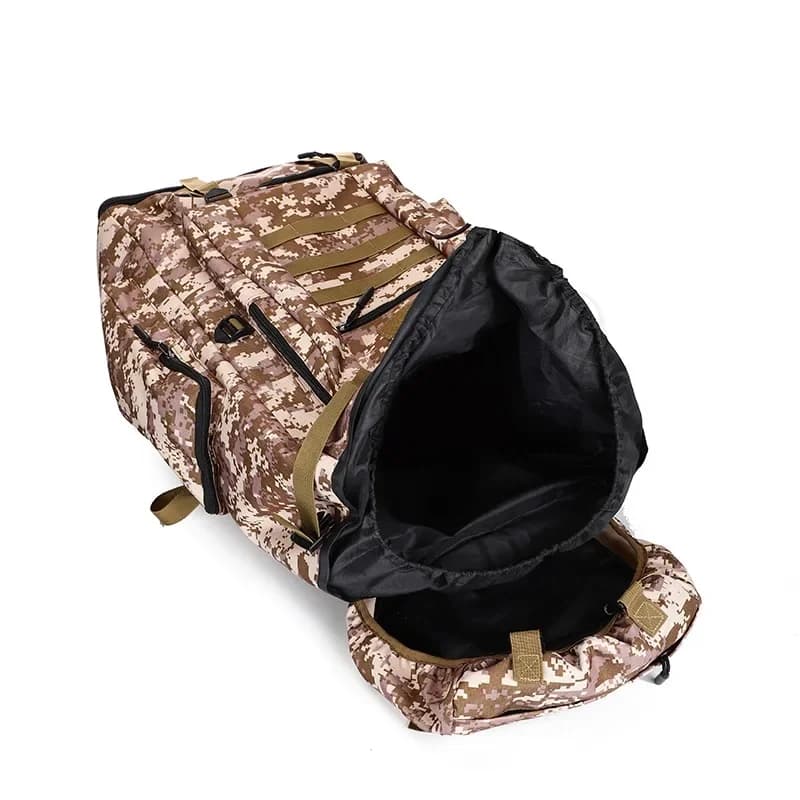 Sac à dos tactique 80L 100L randonnée pêche - Grand sac montagne étanche pour équipement pêcheur