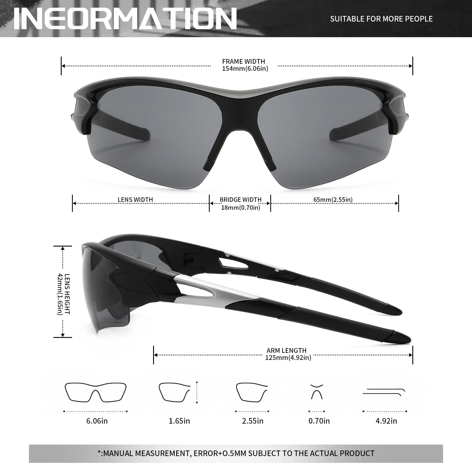 Lunettes de pêche enveloppantes 2 pièces UV400 - Protection totale pour pêche sportive intensive