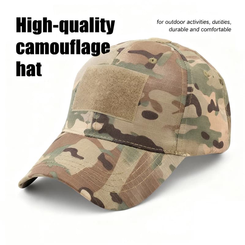 Casquette tactique camouflage pêche chasse - Chapeau réglable homme femme pour outdoor et pêche