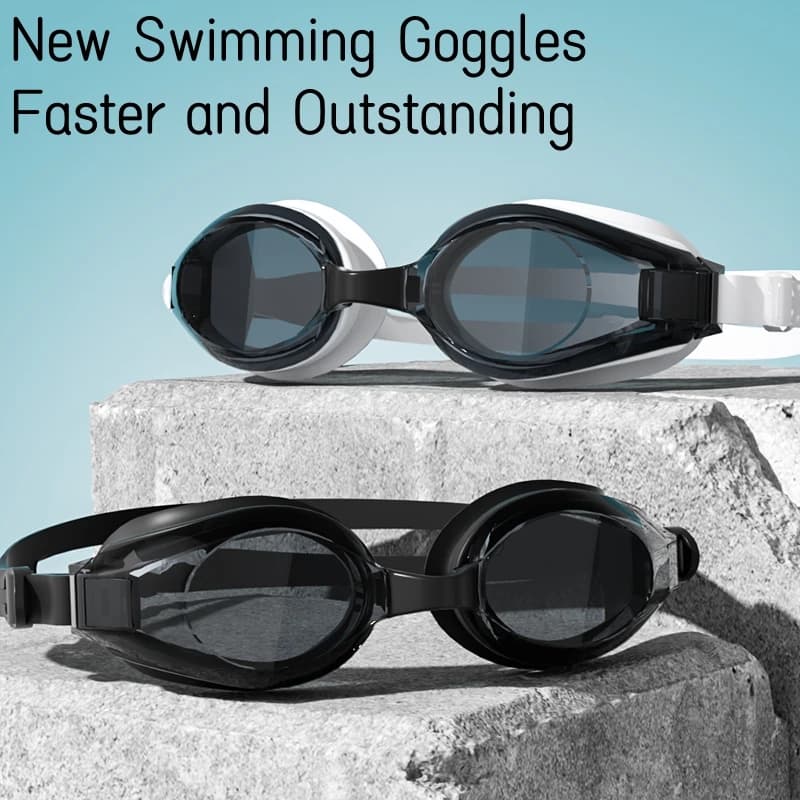 Lunettes de natation unisexe anti-buée étanches - Protection UV pour adultes sans fuite d'eau
