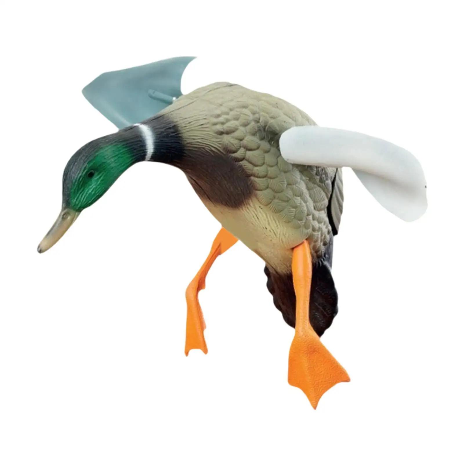 Leurre canard colvert réaliste pour chasse - Modèle flexible pour étang et décoration de jardin