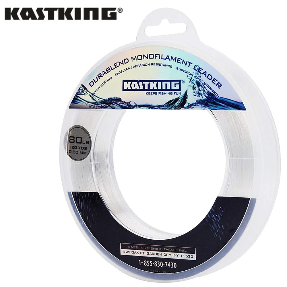 Ligne de pêche monofilament KastKing 110m 20-200LB - Super résistante pour pêche en bateau et gros poissons