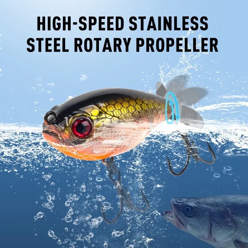Leurre flottant popper 35mm pour truite broche perche, appât dur artificiel leurre topwater wobblers