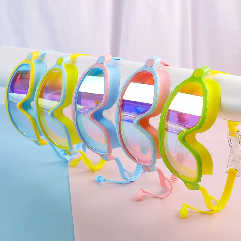 Lunettes de natation enfants 3-15 ans anti-buée étanches grand champ vision HD piscine mer