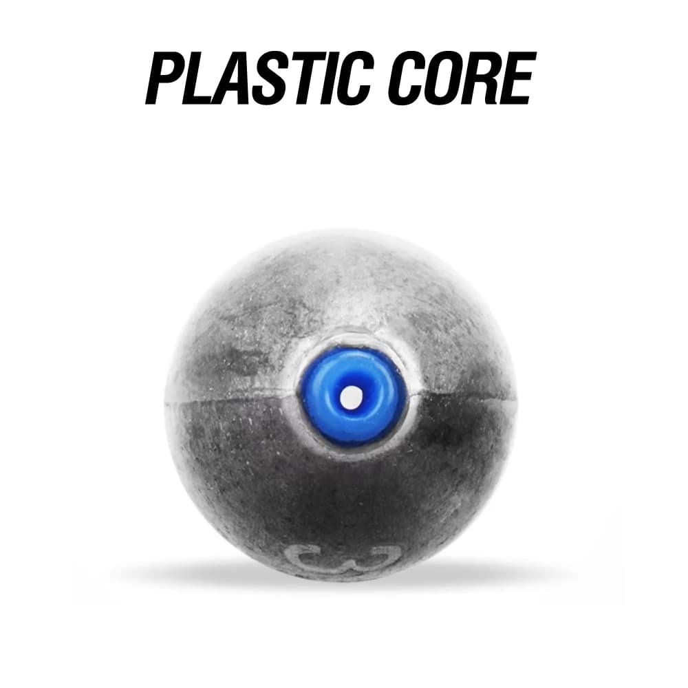 10 plombs olive pour pêche au lancer - Poids de 5g à 30g avec noyau plastique pour distance et précision