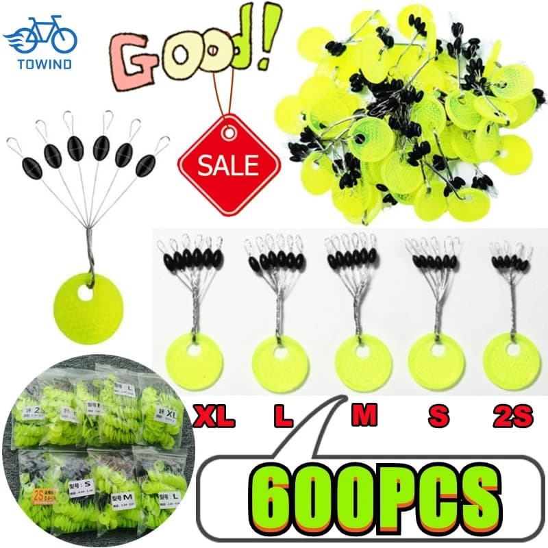 600 flotteurs ovales noirs silicone pour pêche carpe - lot professionnel économique