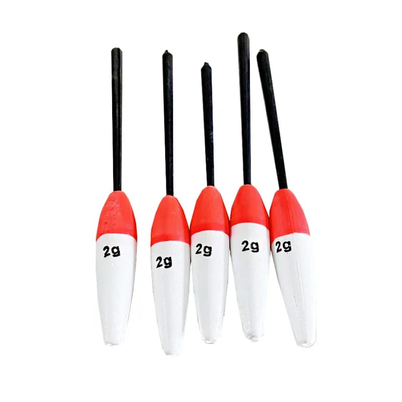 5 flotteurs pêche portée longue - Flottabilité 2g-60g - Flotteurs tube pêche rocheuse et lancer