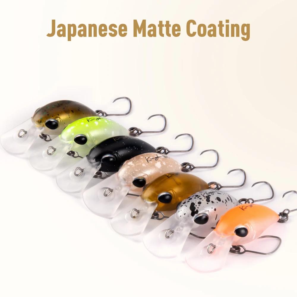 Leurre dur flottant Kingdom Small Crank Minnow 1.5g et 3.2g pour la pêche de la truite