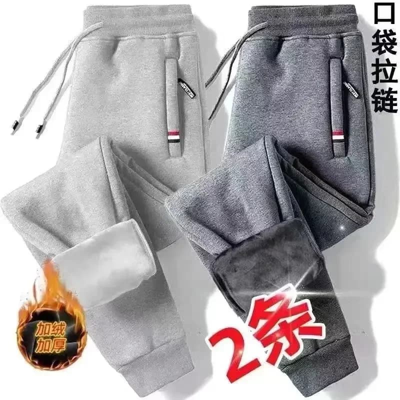 Pantalon de sport polaire homme hiver épais et chaud pour pêche par temps froid