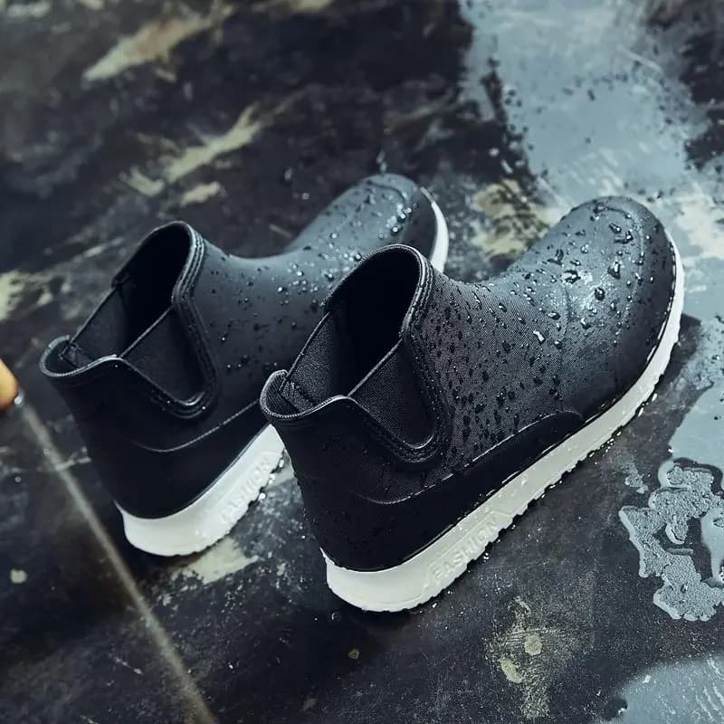 Bottes randonnée pêche homme poids léger plage antidérapantes durables imperméables caoutchouc