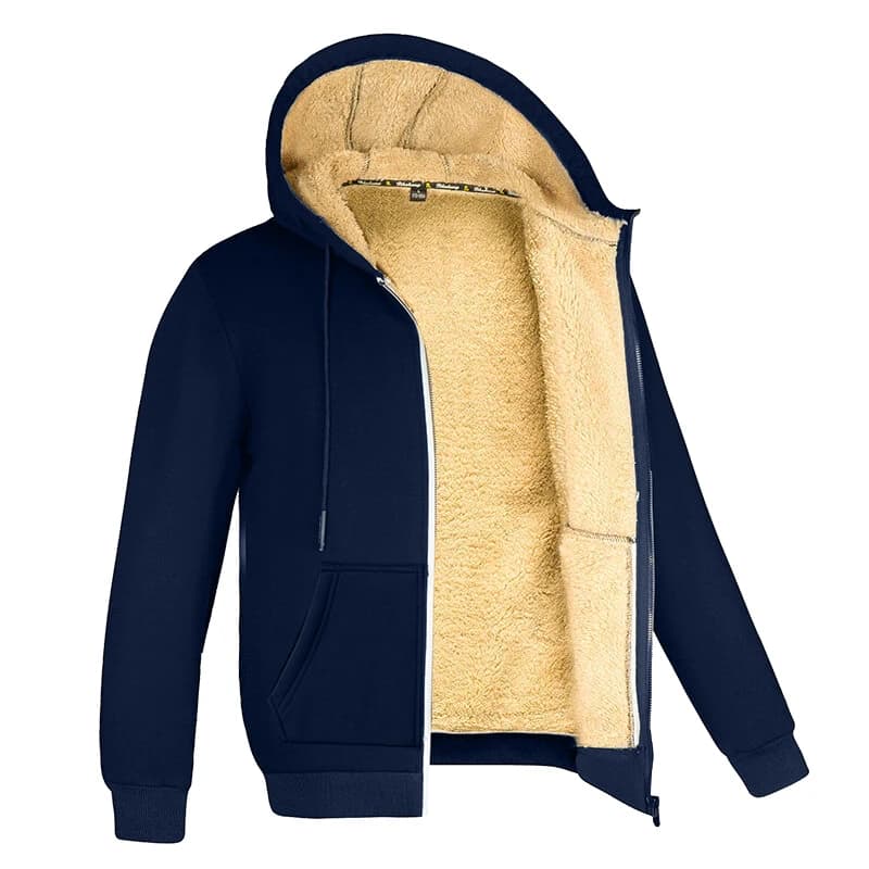 Veste laine mouton pêche hivernale - Isolation naturelle pour pêche par grand froid