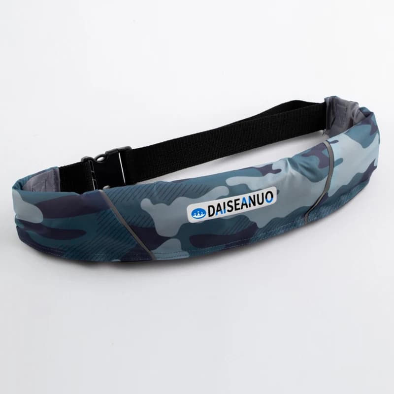 Gilet de sauvetage gonflable manuel pêche et bateau avec poche ceinture flottabilité