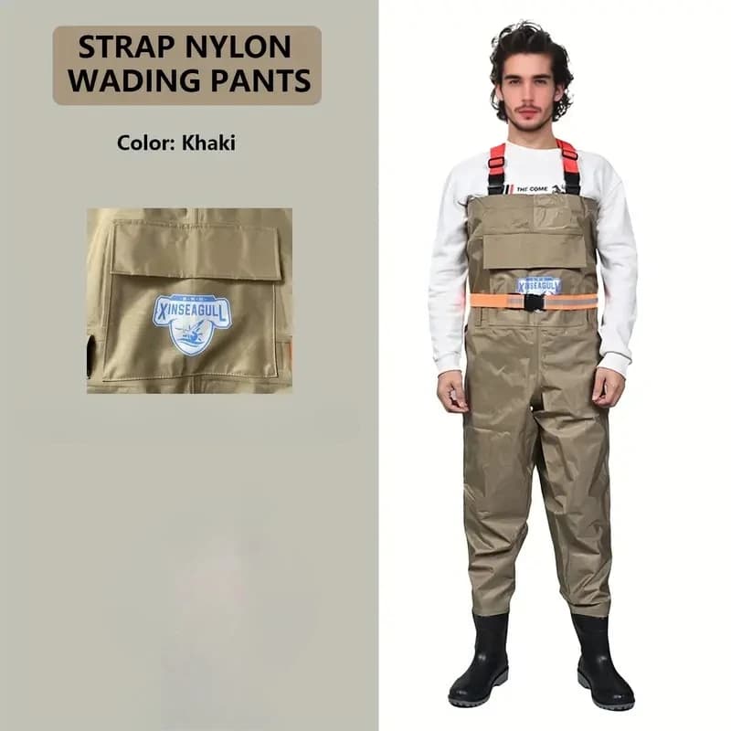 Pantalon de pêche épais en nylon imperméable combinaison intégrale vêtement technique pêche