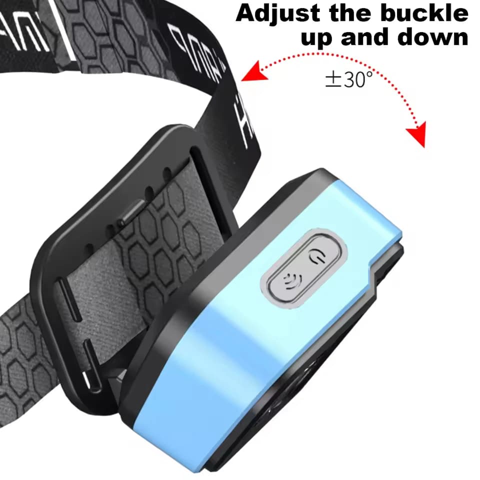 Lampe frontale longue durée Nextorch rechargeable pêche - Éclairage frontal puissant casque