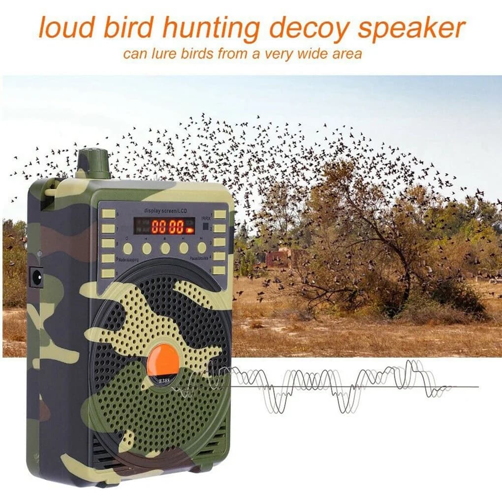 Amplificateur son 1000m télécommande professionnel compact pour appeaux leurres équipement chasse