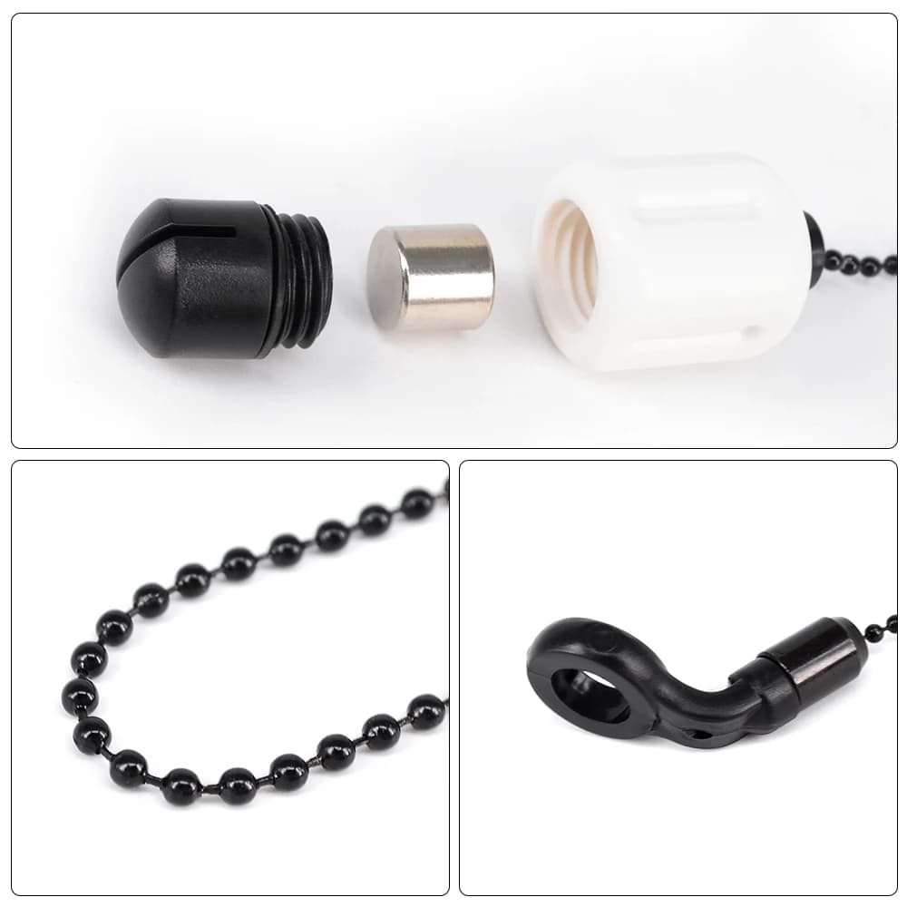Indicateur de touche Hirisi B2029 avec chaîne laiton pour détecteur carpe fishing et swingers