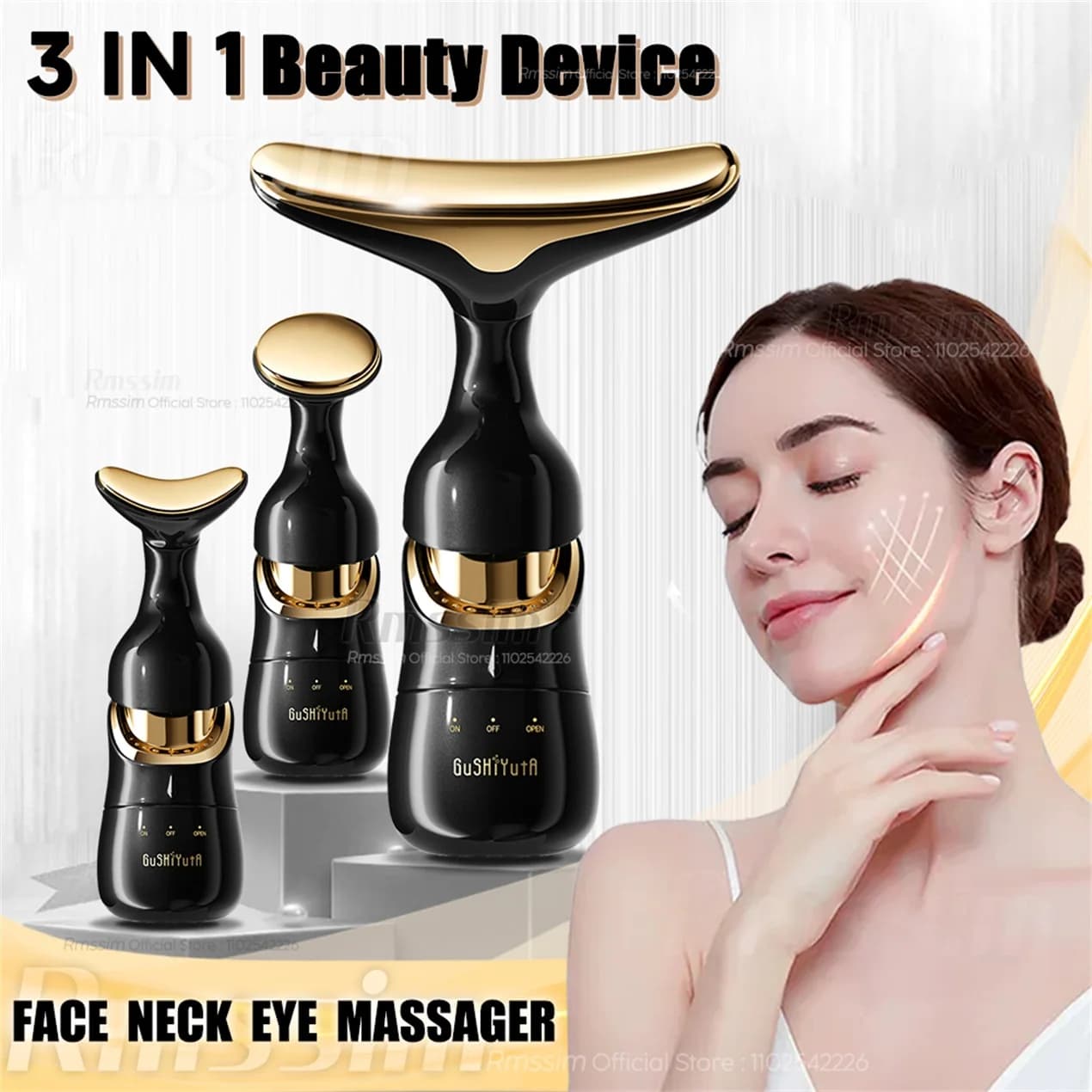 Appareil lifting visage et cou massager anti double menton soin peau pêcheurs vent soleil