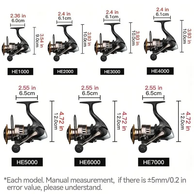 Moulinet ultra-léger ROOBLINOS HE 1000-7000 bobine CNC métal - Pêche performance