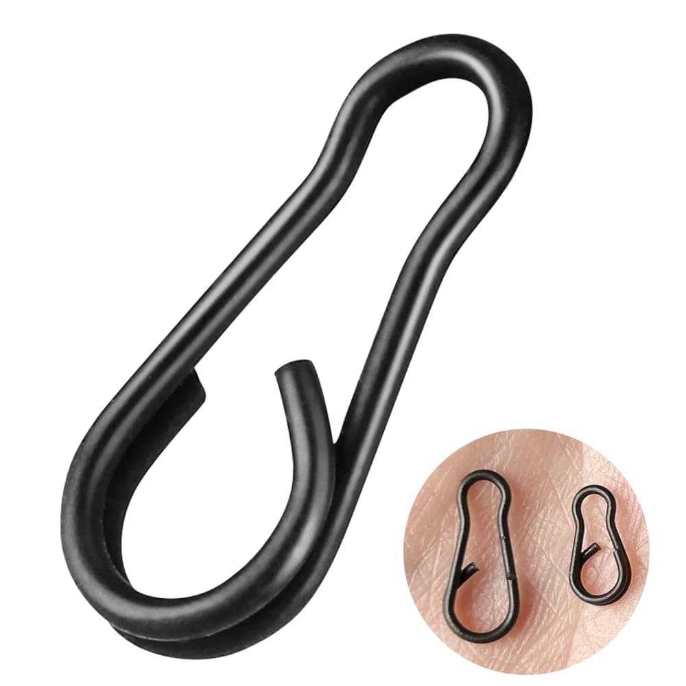 40 clips rapides et émerillons pour terminal tackle carpe - Accessoires de pêche à changement rapide