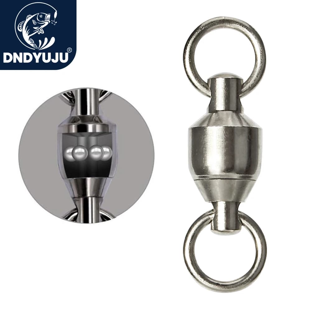 Émerillons à roulement à billes DNDYUJU 10-20pcs acier inoxydable - Accessoires pêche qualité