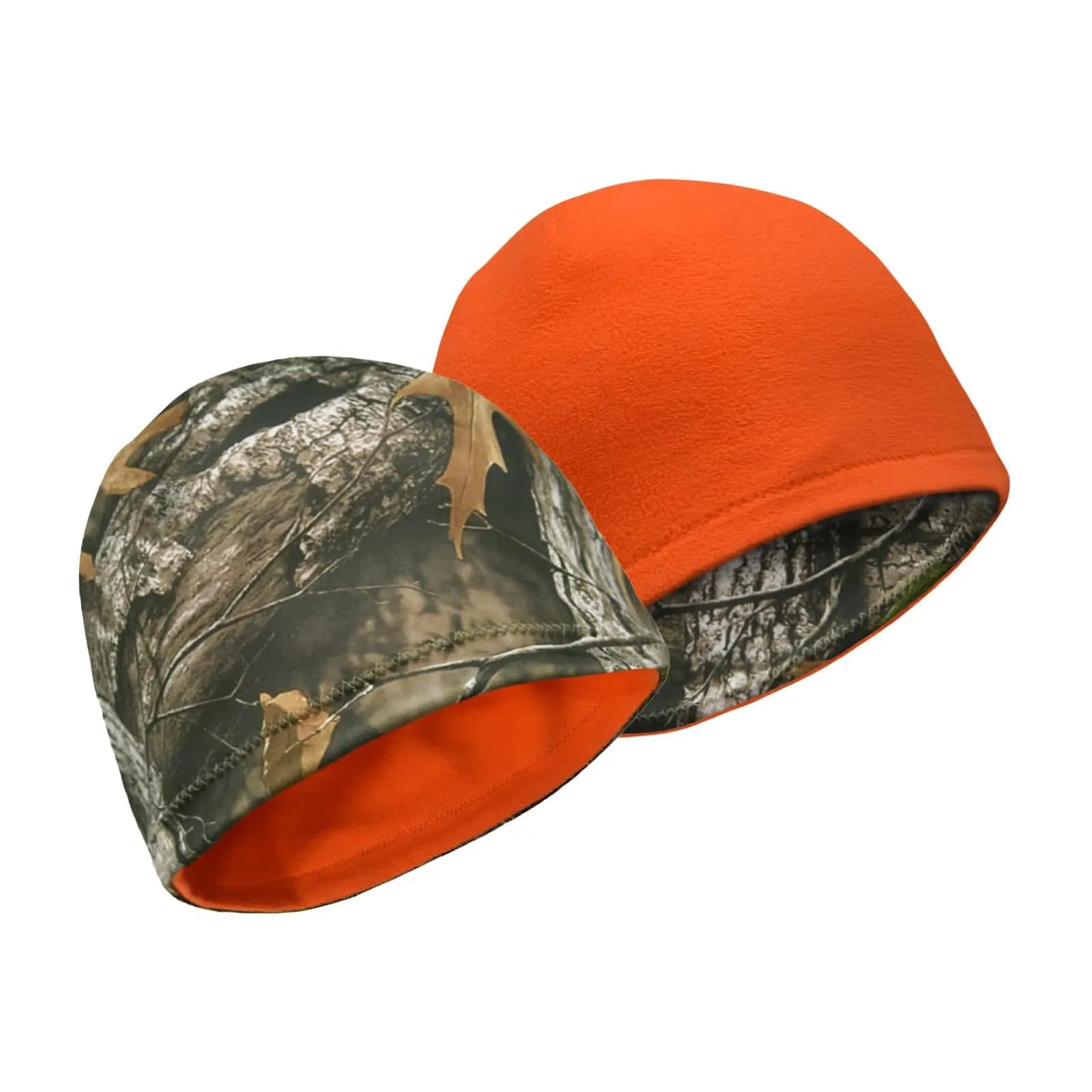Bonnet double face camouflage arboricole - Protection thermique pour pêche hivernale et ventée