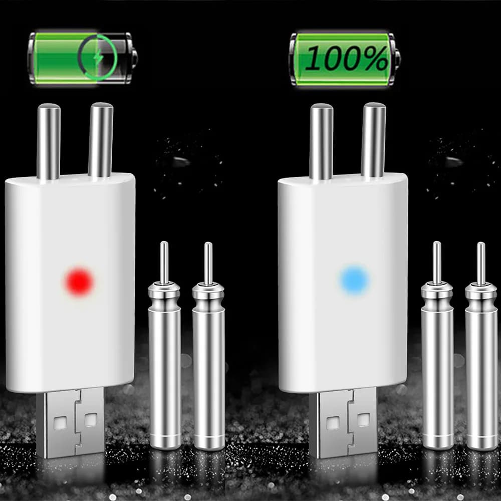 Alarme de touche lumineuse Fish Bite avec chargeur USB et capteur CR425 pour pêche nocturne
