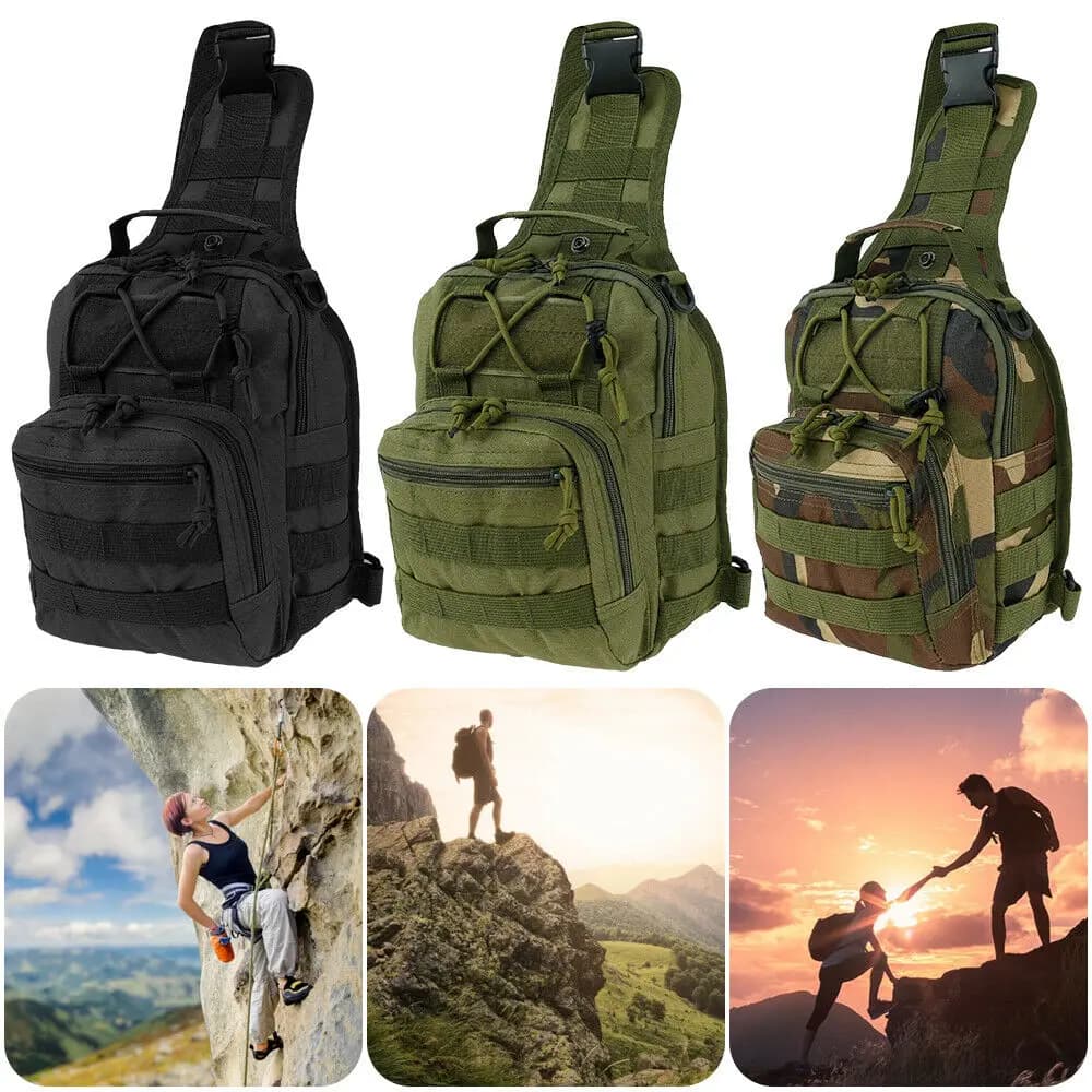Sac bandoulière étanche homme pêche vélo sport outdoor - Sac poitrine crossbody imperméable