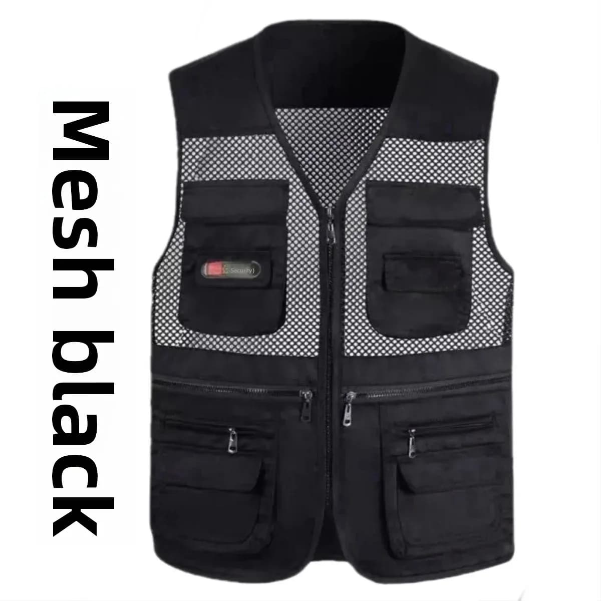 Veste multi-poches pêche homme décontractée - Vêtement extérieur ample pour activités outdoor et photographie