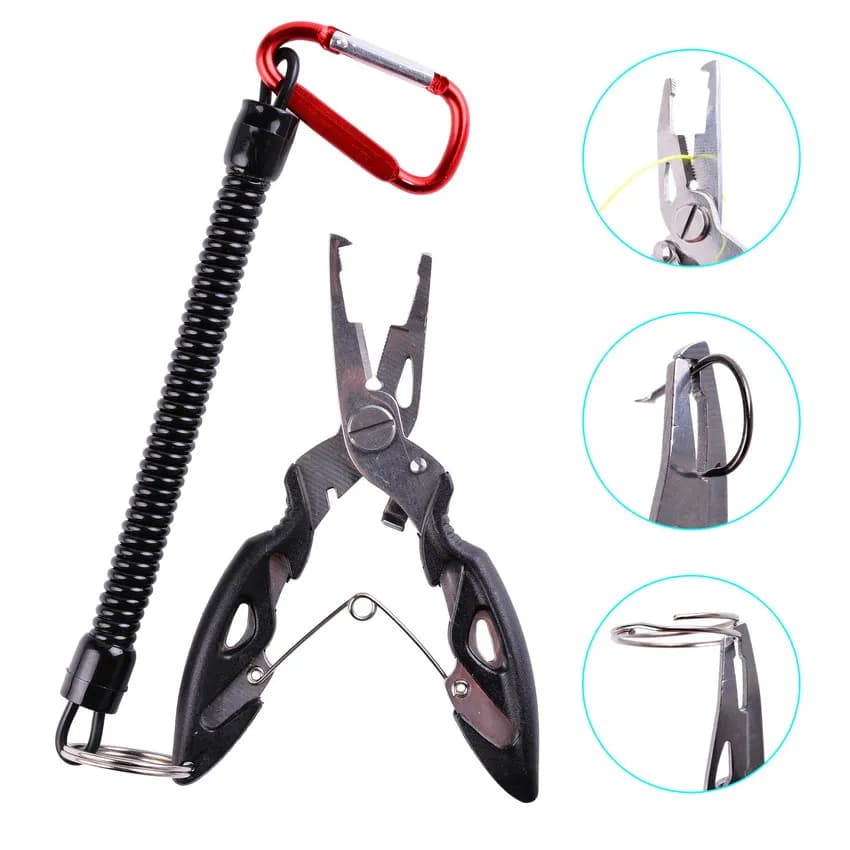 Aorace Fishing Pliers Fish Line Cutter Scissors Mini Fish Hook Remover Multifunc