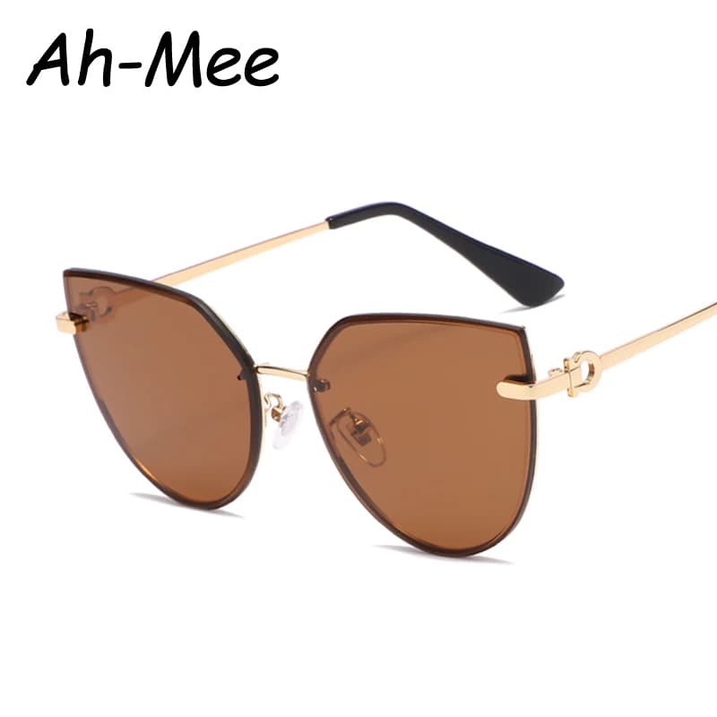 Lunettes de soleil vintage femme pêche sans monture anti-lumière protection UV400 pour randonnée
